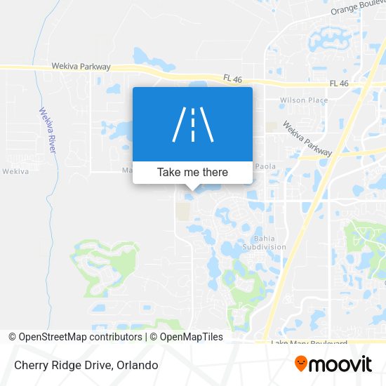 Mapa de Cherry Ridge Drive