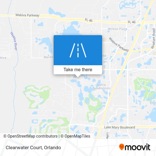 Mapa de Clearwater Court