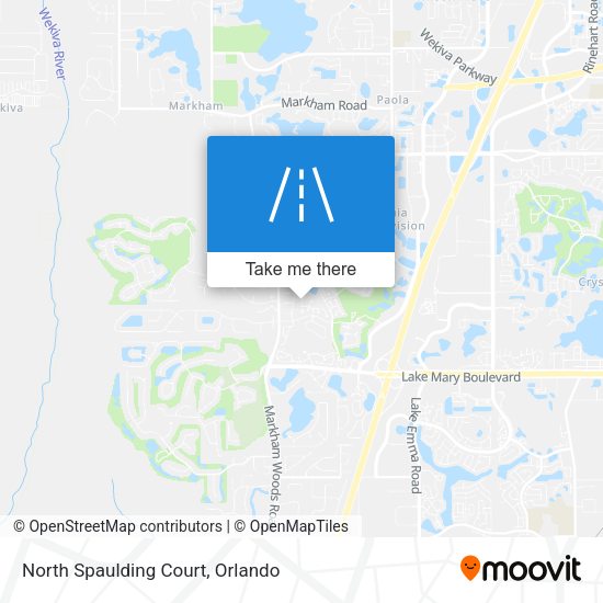 North Spaulding Court map