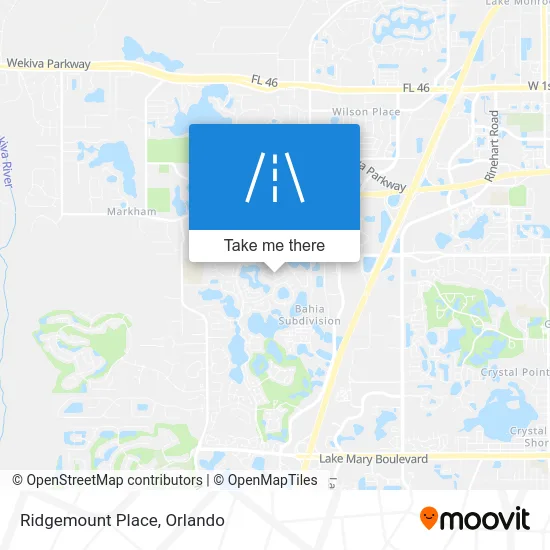 Ridgemount Place map