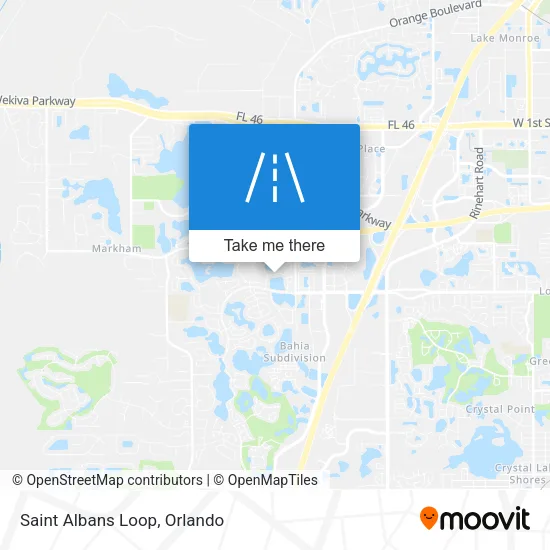 Saint Albans Loop map