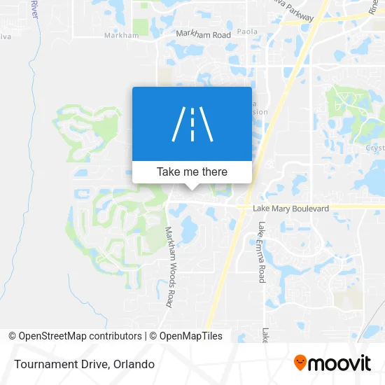 Tournament Drive map