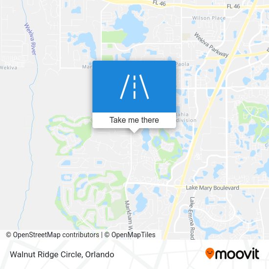 Mapa de Walnut Ridge Circle
