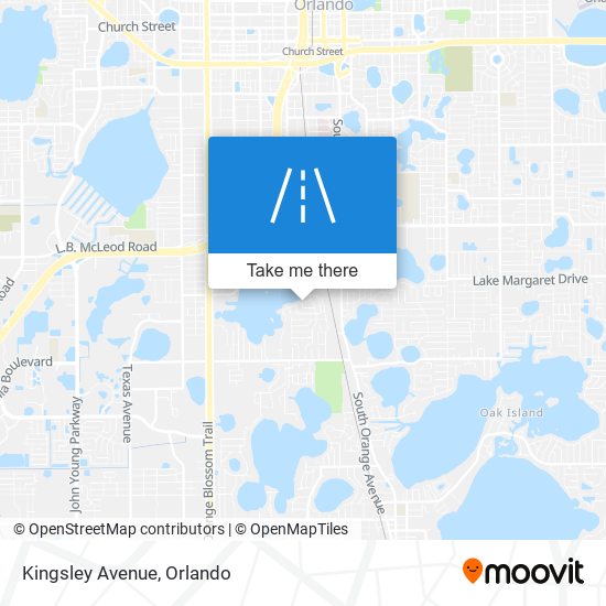 Kingsley Avenue map