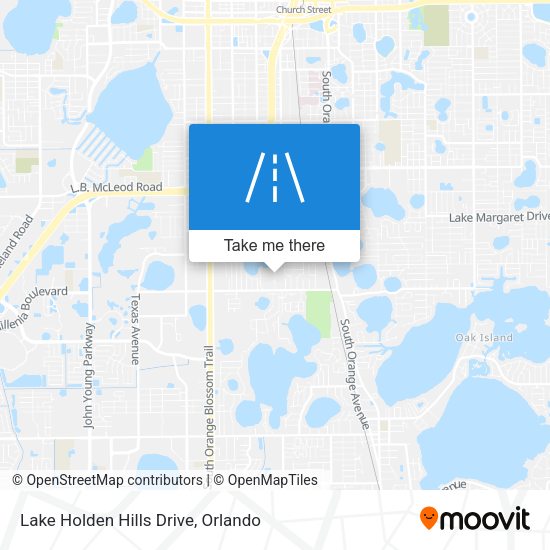 Lake Holden Hills Drive map