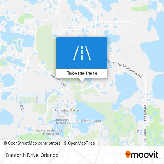Danforth Drive map