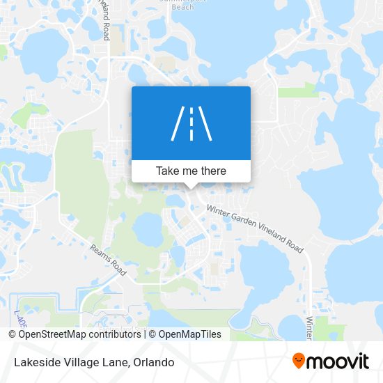 Lakeside Village Lane map