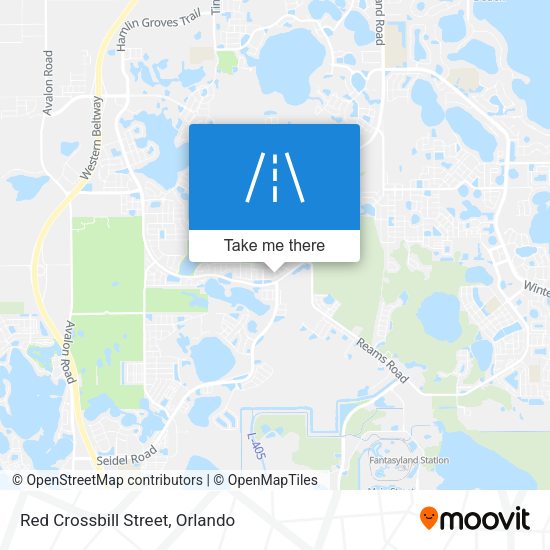 Red Crossbill Street map