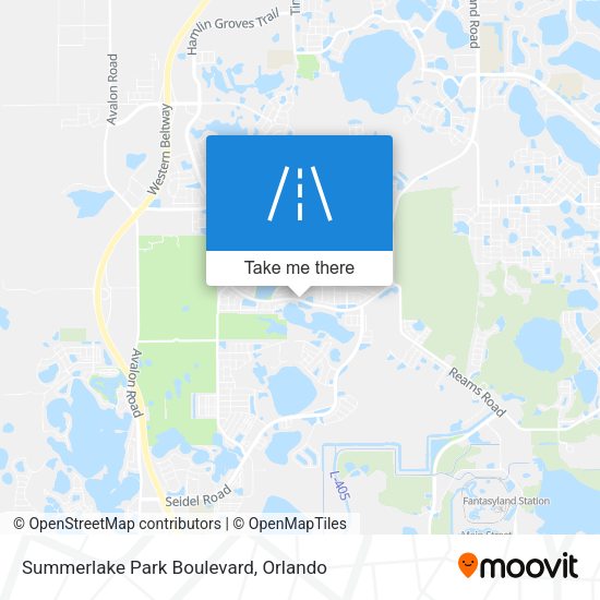 Summerlake Park Boulevard map