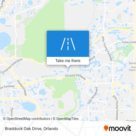 Mapa de Braddock Oak Drive