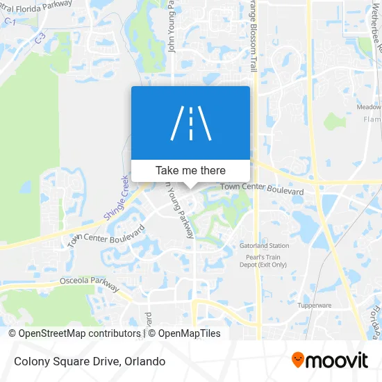 Colony Square Drive map