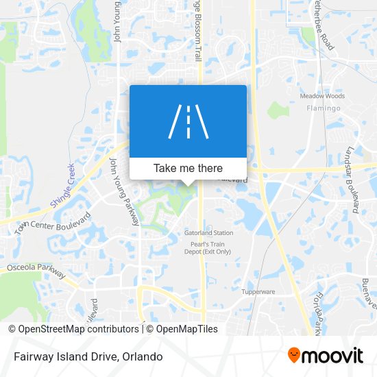 Mapa de Fairway Island Drive