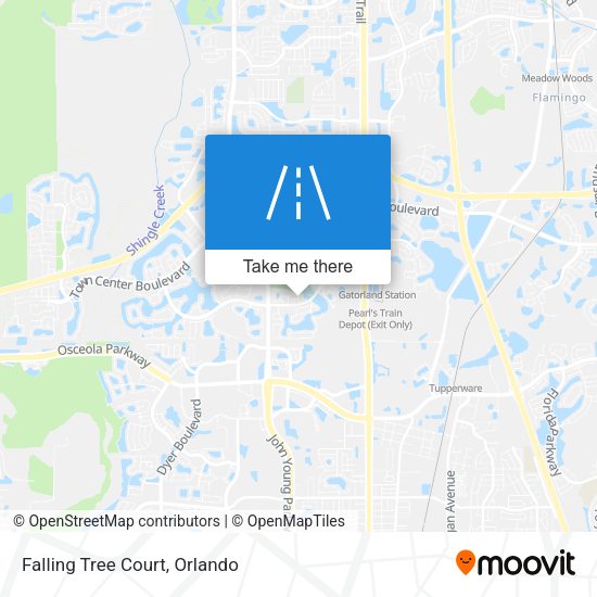 Falling Tree Court map