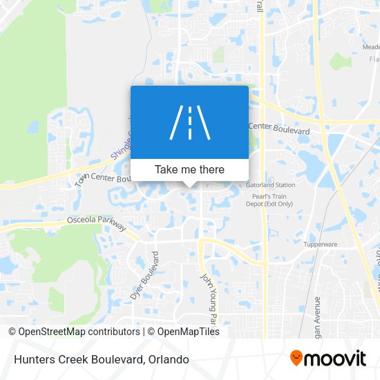 Hunters Creek Boulevard map