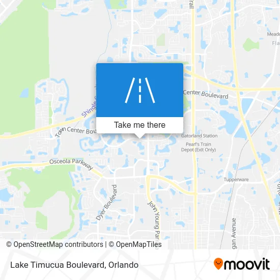 Lake Timucua Boulevard map