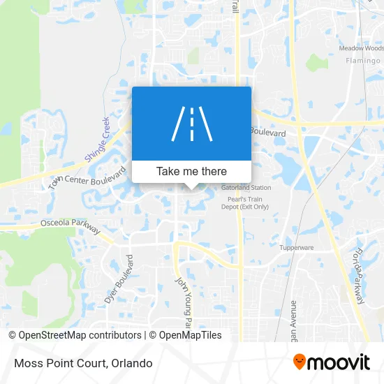 Mapa de Moss Point Court