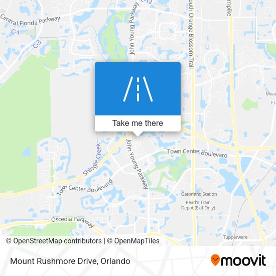 Mapa de Mount Rushmore Drive