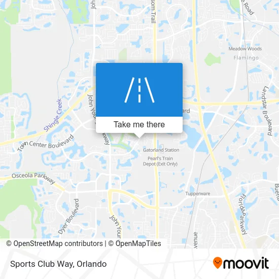 Sports Club Way map
