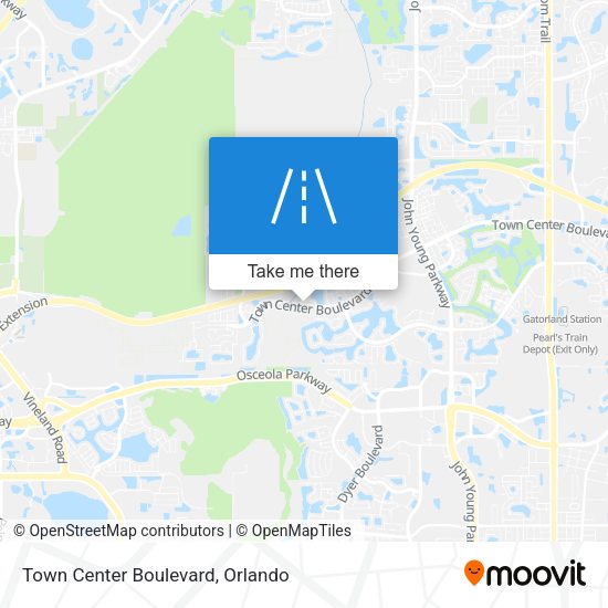 Town Center Boulevard map