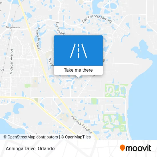 Anhinga Drive map