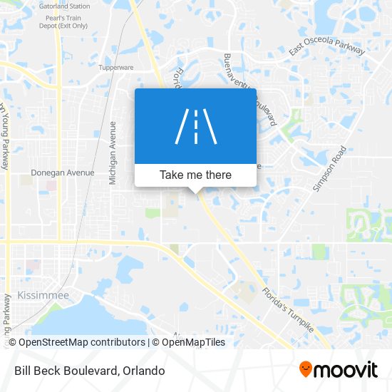 Bill Beck Boulevard map