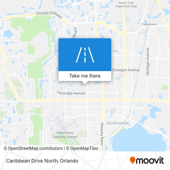 Caribbean Drive North map