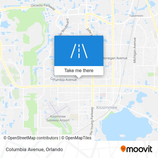 Columbia Avenue map