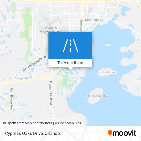 Mapa de Cypress Oaks Drive