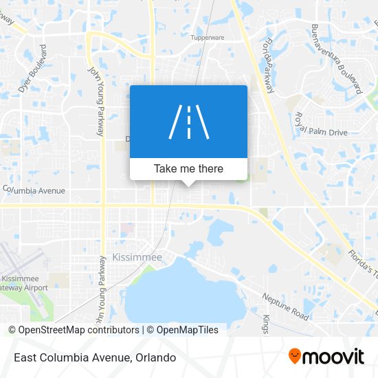 East Columbia Avenue map