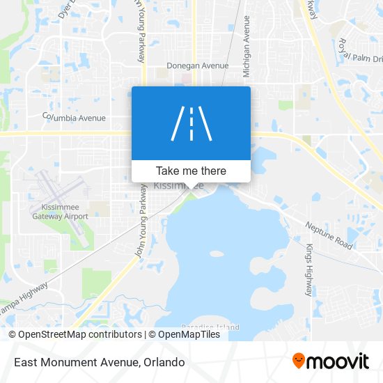 East Monument Avenue map