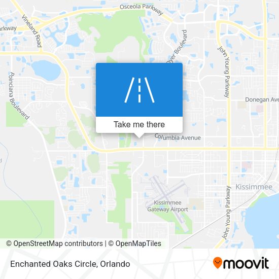 Enchanted Oaks Circle map