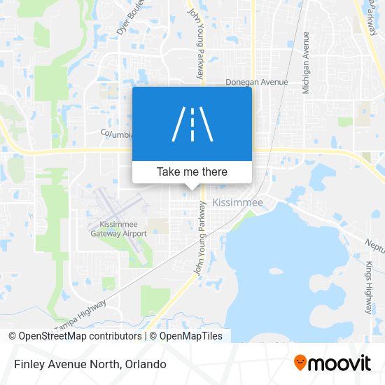 Finley Avenue North map