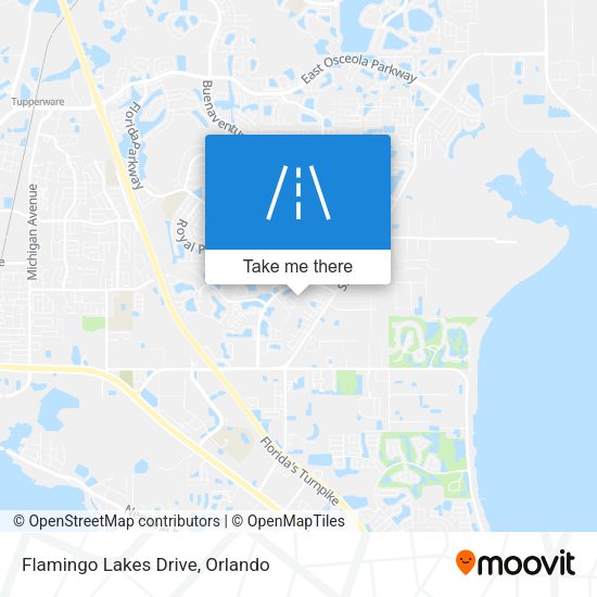 Flamingo Lakes Drive map