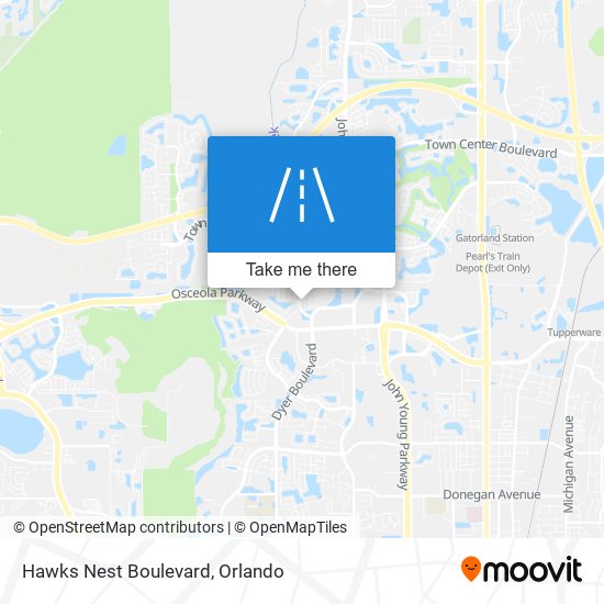Hawks Nest Boulevard map
