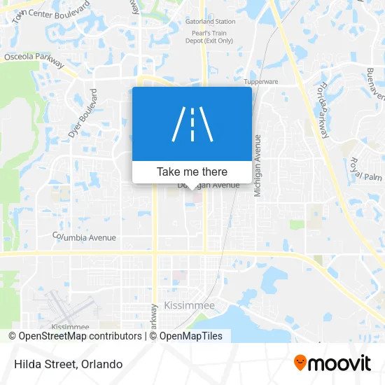 Hilda Street map