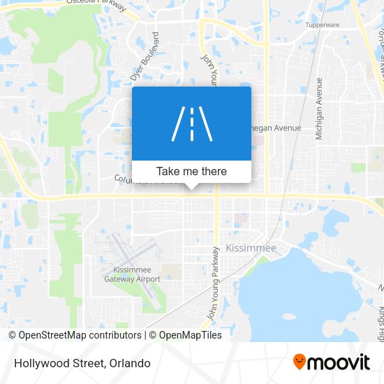 Mapa de Hollywood Street