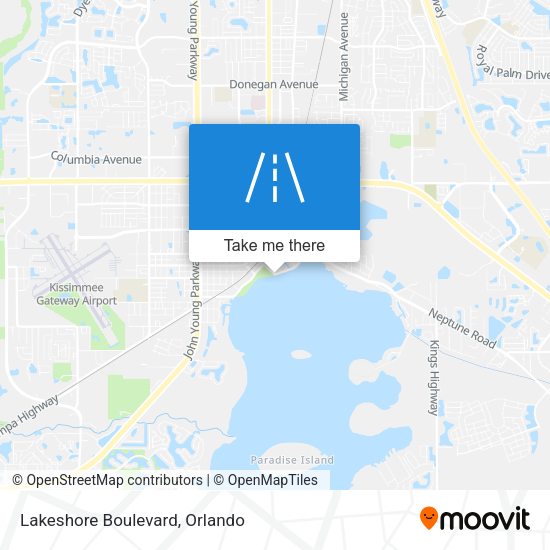 Lakeshore Boulevard map