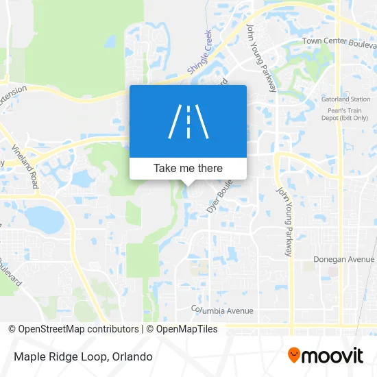 Maple Ridge Loop map