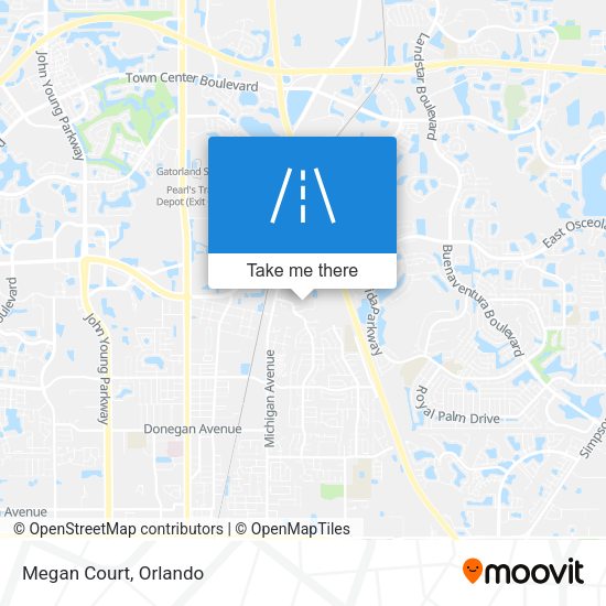 Mapa de Megan Court