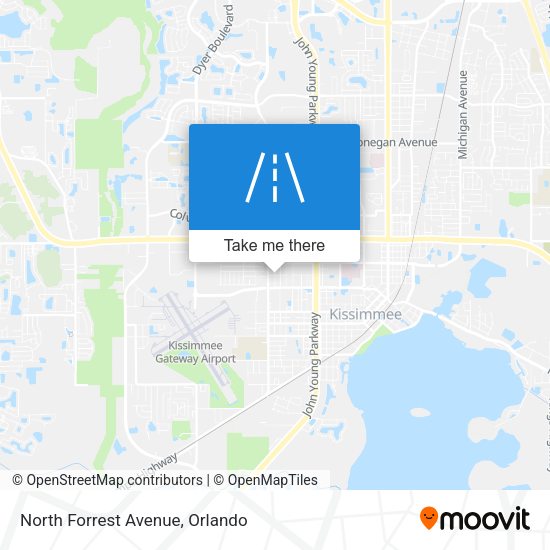 North Forrest Avenue map