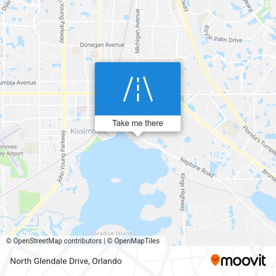 North Glendale Drive map