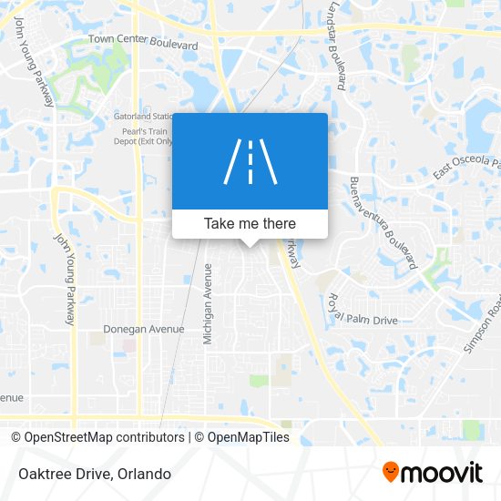 Mapa de Oaktree Drive
