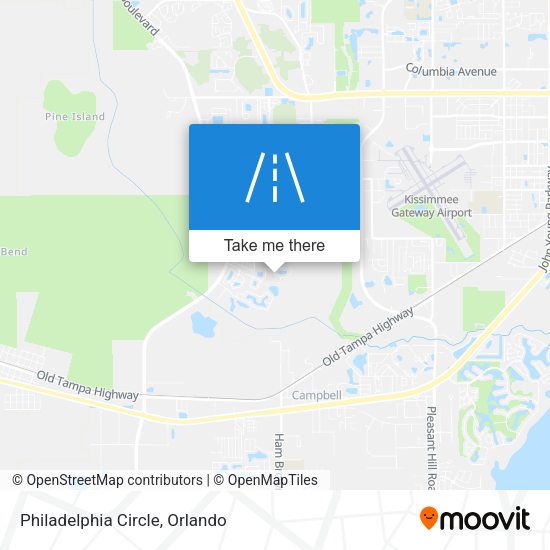 Mapa de Philadelphia Circle