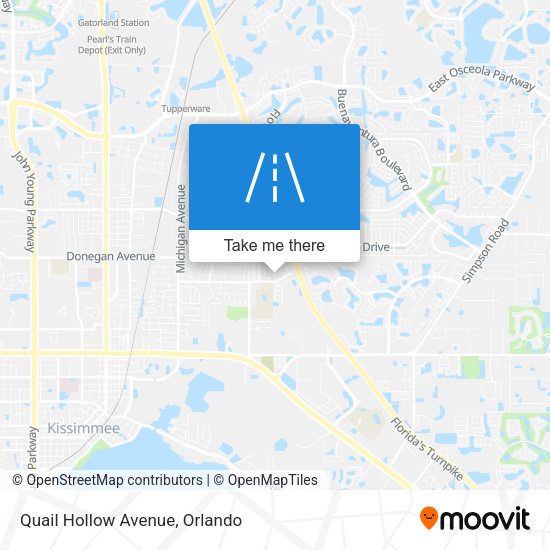 Quail Hollow Avenue map