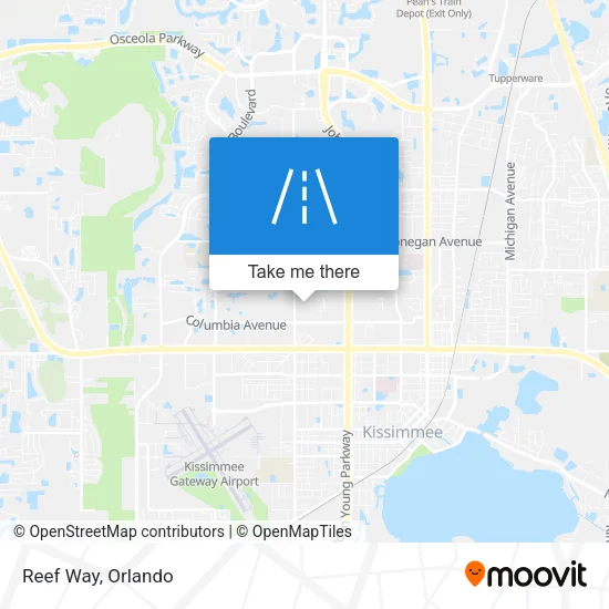 Reef Way map