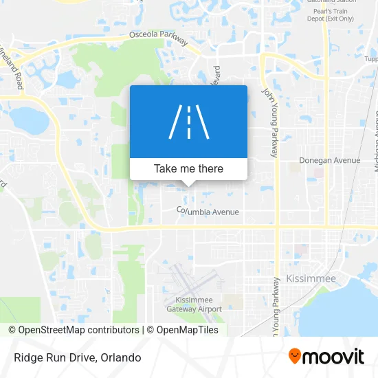 Ridge Run Drive map