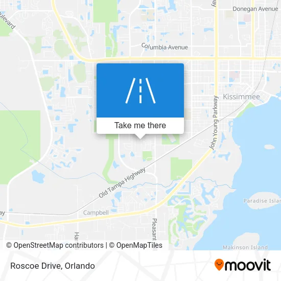 Roscoe Drive map