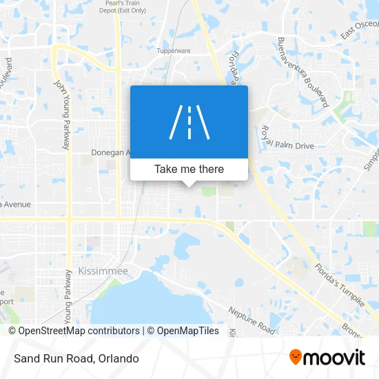 Sand Run Road map