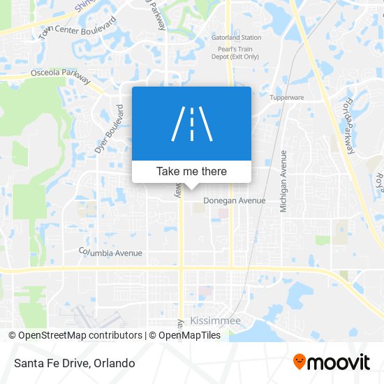 Santa Fe Drive map