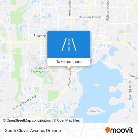 South Clover Avenue map